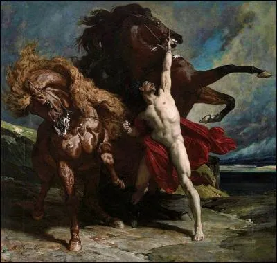 Né de l'union de la harpie Podargé et du dieu Zéphyr, il est le cheval immortel bai d'Achille.