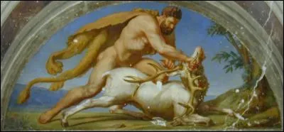 Cette créature fantastique aux cornes d'or et aux sabots d'airain fut capturée par Héraclès.