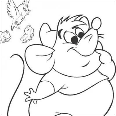 De quelles couleurs sont les habits de Gusgus, la souris dans "Cendrillon" ?