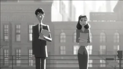 Quel est le nom du court-métrage Disney en noir et blanc, sorti en 2012 ?