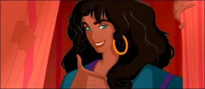 De quelle couleur est le foulard d'Esmeralda dans "Le Bossu de Notre-Dame" ?