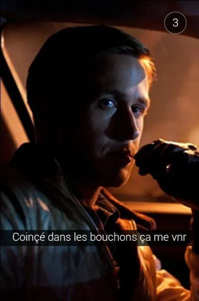 Quel acteur, inconscient, prend un snap au volant ?
