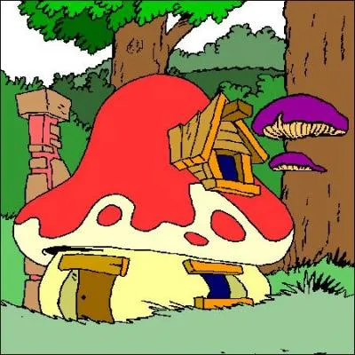 Qui a dessiné cette charmante maison-champignon ?