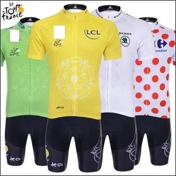 Les maillots distinctifs du Tour ( jaune , vert , à pois , blanc , ..)sont fabriqués par :