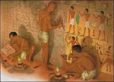 Les Égyptiens utilisaient un code de couleurs dans chaque tableau qu'ils ont faits ; qu'est-ce que symbolise le rouge ?