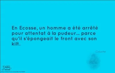 Les bombes, je les préfère sexuelles, et les attentats... '