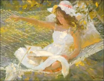 C'est un peintre que vous n'avez pas l'habitude de croiser dans mes quiz qui a peint ce hamac :