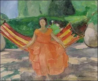 Cette toile s'appelle "La robe rose", de qui est-elle ?