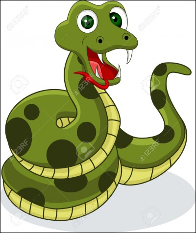 Le crotale est un serpent venimeux.