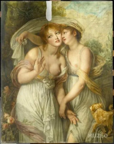 Qui a peint "Les deux amies" ?