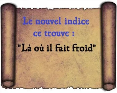 "Sur la porte d'entrée du restaurant, il y avait le papier ci-dessous." 

Où doit-il aller ?