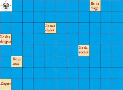 "Si vous ne vous êtes pas trompé, le pirate emprunta le bon chemin, trouva, puis alla discuter avec la créature. Celle-ci lui donna une feuille et lui dit «Le prochain indice se trouve à 5E, 1N, 5E, 5N, 4O, 3S, 3O, 2N, 1E.»"

Où se trouve le prochain indice ?