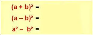 Selon la règle des identités remarquables : (a-b) ² = a²+2ab+b².