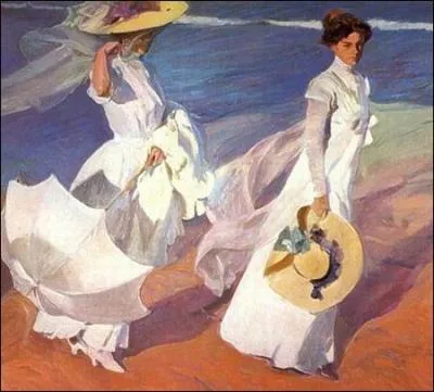 Qui a peint "Promenade au bord de la mer" ?