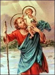 Patron des voyageurs, et par extension, des automobilistes. 
Il est souvent représenté portant le Petit Jésus sur son épaule.