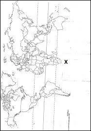 Il existe un cap au sud de trois continents. Comment s'appelle celui qui est désigné sur cette carte ?