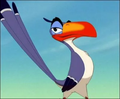" Oiseau " à tout faire et principal conseiller du père de Simba, il s'agit de...