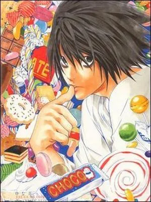 Dans « Death Note », ce détective d'un genre très spécial semble ne se nourrir QUE de sucreries ! On le voit toujours en train de se concocter d'énormes desserts remplis de sucre... Son surnom est :