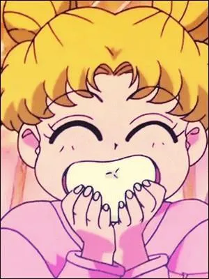 L'héroïne de « Sailor Moon » adore manger toute sorte de nourriture (mais sans jamais prendre un gramme, la traitresse ! ), mais elle a quand même un énorme penchant pour les sucreries en tous genres... Elle s'appelle :