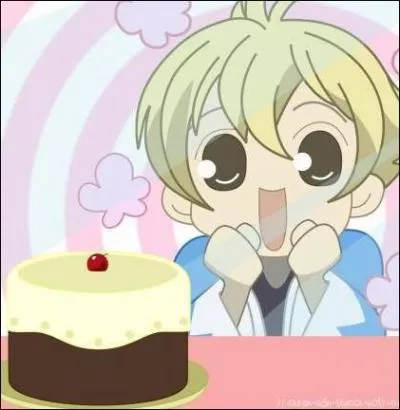 Dans « Ouran High School Host Club », nous avons aussi ce personnage, qui est surement LE plus grand adorateur de gâteaux au monde ! Il est d'ailleurs surnommé :