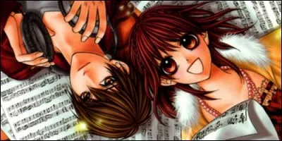 Quel est le nom du manga où Kazuki Takase tombe sous le charme de Saya en l'écoutant chanter ?