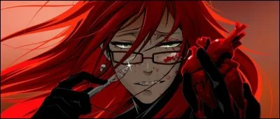 Dans "Black Butler", ce shinigami travaille comme majordome au service de Mme Red et il a la fâcheuse tendance de vouloir se suicider pour tout et rien. 
Il s'agit de :