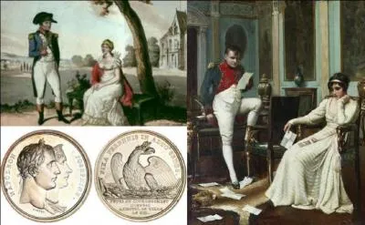 Elle fut l'égérie de son amant puis mari. Malgré son divorce, son ex-mari gardera pour elle son amour. Lui, peu avant son exil, vint se recueillir dans sa résidence. Elle fut considérée par certains comme la victime de l'ogre corse.

Quel est-il (réponse 1 ou 2) ?
Quelle est-elle (réponse 3 ou 4) ?