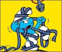 Être très maladroit, c'est "être...".