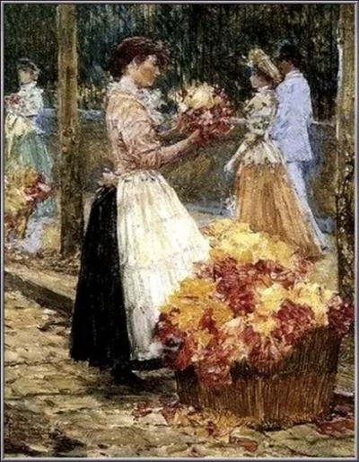 Qui a peint "La marchande de fleurs" ?