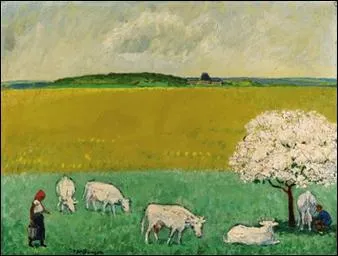 Qui a représenté "Les vaches du château" ?