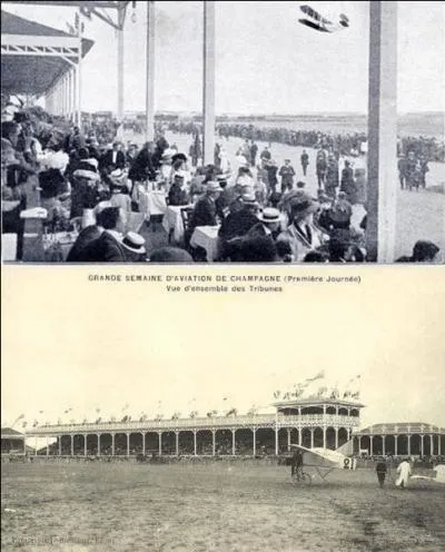 Base aérienne 112 Reims-Champagne est un des grands lieux de l'histoire de l'aviation. Environ 1 million de personnes se sentirent concernées, intéressées par un événement ! 
Que se passa-t-il entre les 22 et 29 août 1909 ?