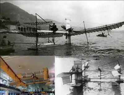 Nous sommes le 28 mars 1910, en France, près de Martigues (Bouches-du-Rhône), au bord de l'étang de Berre. Le premier hydravion (voir photo) est prêt pour son premier vol. Son pilote, Henri Fabre, est aux commandes. C'est une réussite ! 
Comment se nomme cet hydravion ?