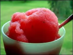 Quel ingrédient ne trouve-t-on pas dans un sorbet ?