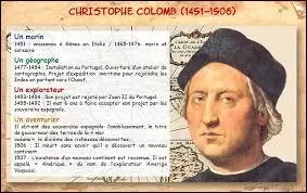 Quelle était la nationalité de Christophe Colomb ?