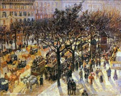 Qui a peint "Boulevard des Italiens l'après-midi" ?