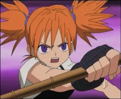 Je suis une sorcière faisant partie de la bande d'Hao dans l'équipe Hanagumi et mon fantôme est une poupée citrouille se nommant Jack. Je suis :