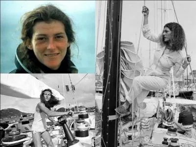 Question 15 : 
Pour finir, voici une petite « question hommage » ! 
J'ai pulvérisé le record de la traversée de l'Atlantique nord en l'améliorant de 2 jours. Egalement, j'ai gagné la course du Rhum de 1990 à bord de Pierre 1e. En 2010, dégouttée par l'attitude de certains, j'abandonne la compétition. En 2015, je suis victime d'un accident d'hélicoptère qui me tua.
Qui suis-je ?