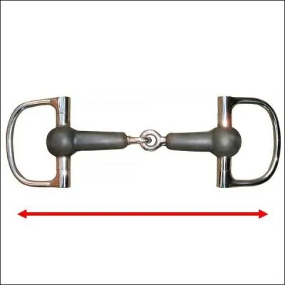 En règle générale, quelle est la dimension d'un mors pour cheval standard (1, 60 m-1, 65 m au garrot) ?