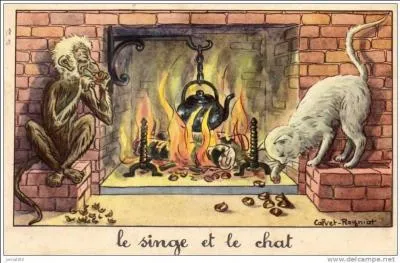 Dans la fable de La Fontaine "Le singe et le chat", comment se nommait le chat ?