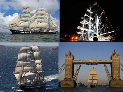 C'est le plus ancien trois-mâts européen, c'est, également le dernier trois-mâts français. De construction française, il a été également anglais et italien. Rendu au pavillon français, il sera, entre autres, utilisé par la Marine française pour l'entraînement de ses mousses.
Quel est ce bateau ?