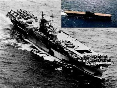 Il a participé au raid de Doolittle sur Tokyo, à la bataille de Midway, à la bataille des Salomon orientales, la bataille des îles Santa Cruz et à bien d'autres. À trois reprises, le Japon a annoncé à tort que le navire avait été coulé, ce qui était faux, bien sûr ! 
Quel est ce bateau ?