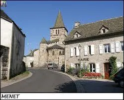 La commune Cantalienne de Menet se situe en région ...