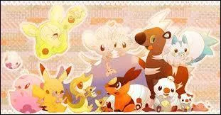 Vrai ou Faux : Tous les Pokémons présents sur l'image peuvent sortir d'un uf.