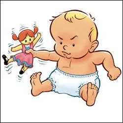 Agiter brutalement quelqu'un, c'est le "secouer comme un..."