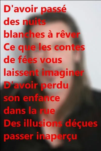 Qui est ce chanteur ?