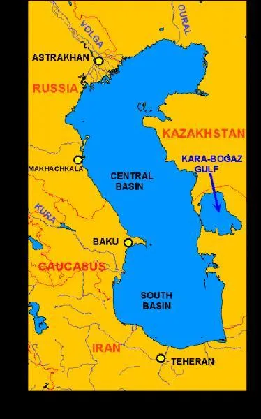 Cette mer ferm&eacute;e doit son nom au peuple des Kassites des monts Zagros, la plus grande cha&icirc;ne d'Irak. Quel est son nom ?