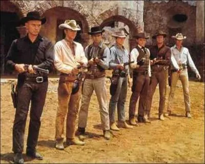 Qui étaient Yul Brynner, Eli Wallach, Steve McQueen, Charles Bronson, Robert Vaughn, James Coburn, Horst Buchholz et Brad Dexter dans le western de John Strurgess sorti en 1960 ?