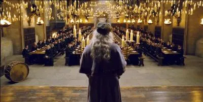 Le Grand Hall est sans doute l'une des pièces les plus célèbres de Poudlard. C'est dans cette salle où les sorciers se retrouvent le plus souvent. Vers la fin de sa troisième année, dans "Harry Potter et le Prisonnier d'Azkaban", Harry Potter reçoit dans cette salle un cadeau de son parrain Sirius Black, livré par un oiseau. Que reçoit-il ?