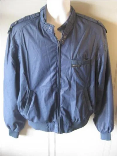 Quelle est la marque de ce style de veste, ultra-tendance pendant les années 80 ?