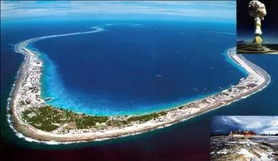 C'est un endroit paradisiaque, il y a de belles plages, la météo est bonne Malgré cela, il est déconseillé de vouloir s'installer en cet endroit ! Cela peut être dangereux pour votre santé, il y a des produits nocifs qui resurgissent encore de cet atoll.
Où sommes-nous ?